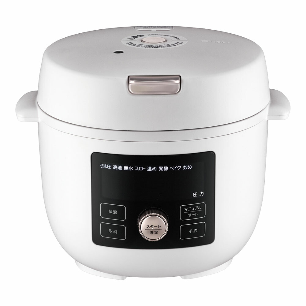 楽天市場】TIGER(タイガー) 電気圧力鍋 マットホワイト COK-B220WM