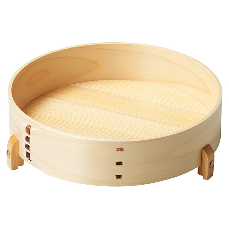 檜・8寸曲輪盛器(足付) φ24&times;H7cm/木製 天然木 盛り器 盛り皿 丸型 ひのき 桧 小鉢盛り合わせ 演出用品 会席 お膳 料亭 和食 YOUBI (20-186-06)｜食器の通販 KYOEI
