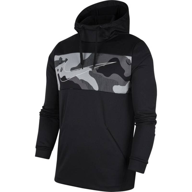 【最終セール価格!!】SALE NIKE ナイキ (BV2779-010) メンズ トレーニングパーカー 暖かい 速乾性 運動 ウォーキング スポーツウェア サーマ CMO プルオーバー フーディ ブラック×ホワイト