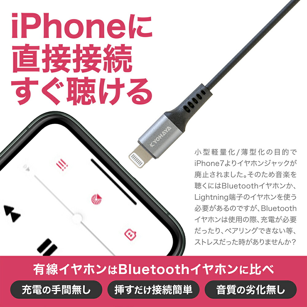 楽天市場 Iphone イヤホン Lightning カナル型 マイク付き 高音質 有線 Mfi認証品 リモコン付き 通話可能 音量調節可能 Iphone12 Pro Max Iphone 11 Iphone Se Iphone8 Ipad Ipod 各種対応 Sound Gear Ear Bass L Jket43 Kyohaya 楽天市場店