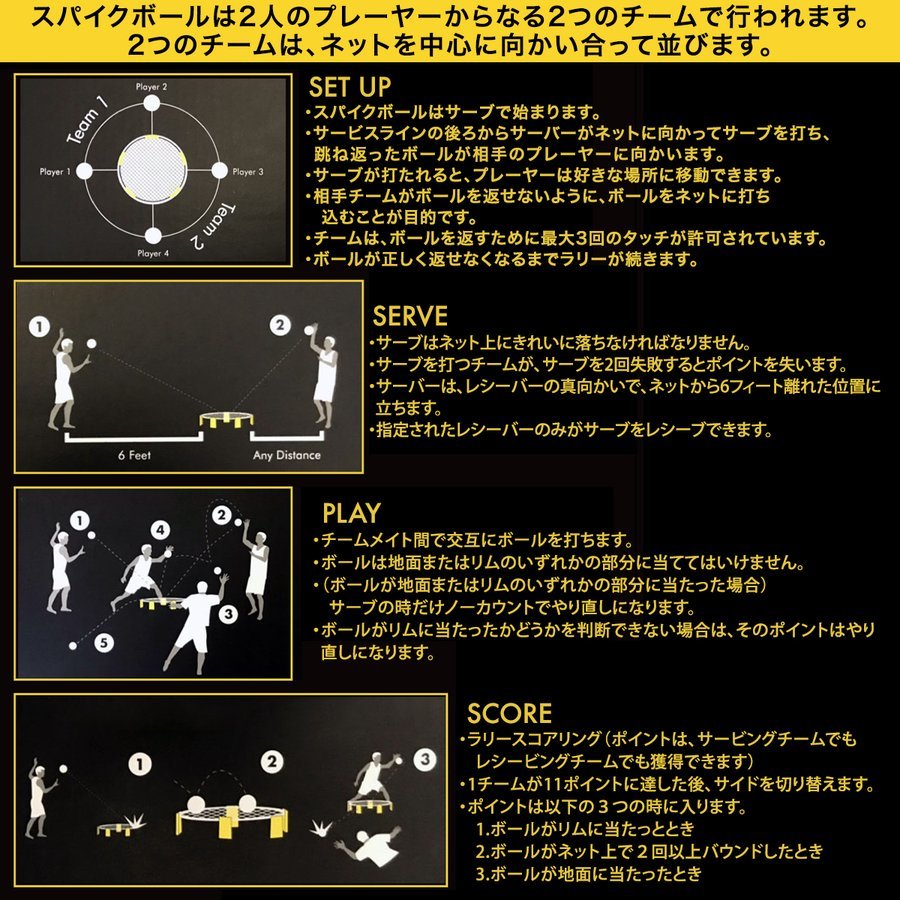 楽天市場 スパイクボール Spikeball スタンダードセット プレイネット 公式ボール 3個入 公式バック 正規品 送料無料 京一屋