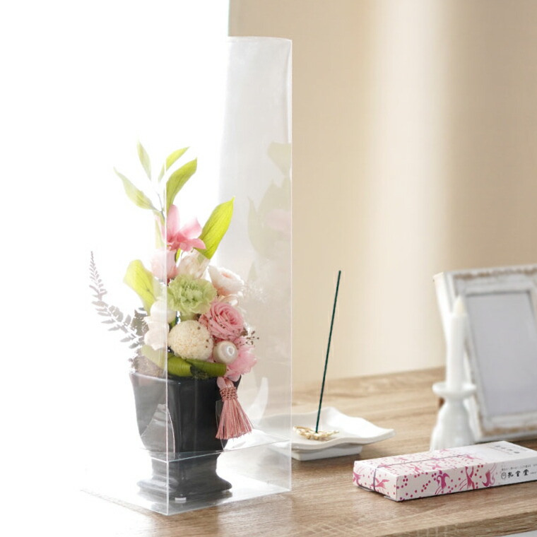 あす楽16時まで お供え 花 線香 セット お供え プリザーブドフラワー ゆうかと お線香 セット 仏花 お供え 花 仏 お供え花 お悔み 枯れない花 御仏前 仏壇用 命日 供花 法要 法事 電報 弔電 葬式 献花 四十九日 49日 お彼岸 喪中見舞い 贈り物