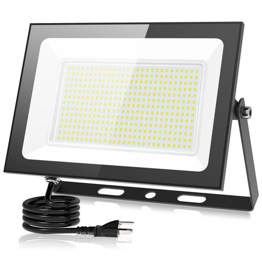【最強の超爆光・超薄型】SUKITEN 写真用照明 led 室外 やり方灯 led点火装置 200W 25000LM IP66雨合羽 昼光色 6500K 高明快さ 高放熱 省エネ 軽さ 120°広角 100V 室外点火装置 室外 雨合羽 BBQ 車宿り 張り出し パーキング場