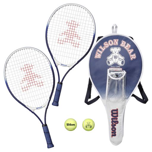 Wilson(ウイルソン)テニスラケットセットベアラケット2本+どんぶり鉢2個21in(赤ちゃん~初等学校低教室向け)