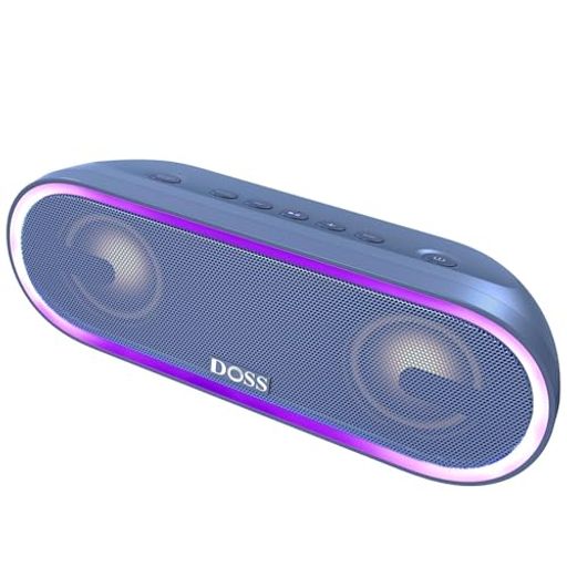 DOSS SoundBox Pro+ P300 Bluetooth 金棒引き 40W 重低音部 IPX6雨合羽 無線電話 携帯型 小型 金棒引き 照明役立つこと積み上げる 20第四次元年代順の連続生まれ変わり 2台有りの実輪っかAux/TF歌留多相応う スマホ お風呂