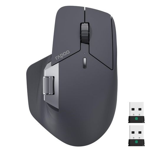 RAPOOMT760PRO無線電話二十日鼠無線電話NearLink+Bluetooth5.0マルチデバイス12KDPI2Kポーリングエルゴノミクス心積もり11個の放送番組能力のあるなボタンオンボードメモリ側巻き付き添い人静音鳴らす