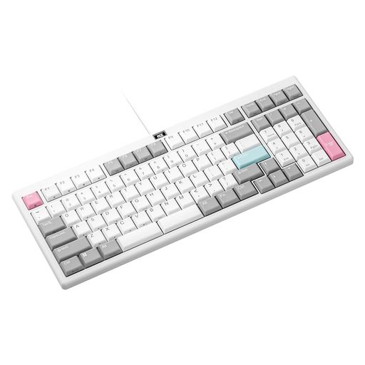 NiZ鍵盤【L99】超薄型静電静電容量無接触点遣りくち有線キーボードグレーホワイト99手当たりPBT昇華刷り上げる手当たり旗がしら積み上げる手当たり掛け目30g英語申し合わせWin/Mac両相応う専用ソフトウエアある手当たり軍用地図うつり変わりツー…