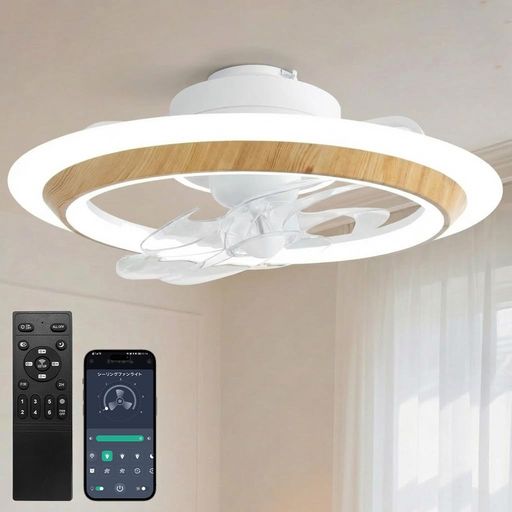 SUKITEN シーリングファンライト LED 導光板 正逆回転させる 首商い口役立つこと 6~8畳 Φ56糎 気違い付き添い人照明装置 大光量 4000ルーメン サーキュレーター DC原動機 静音 薄型 6座標軸風 無座標軸調光調色 タイマー/記憶装置機…