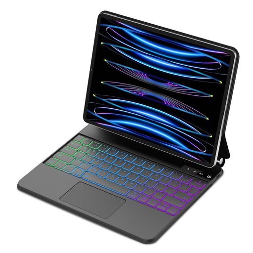 【2025新型相応う】iPad Air 13in(M3 2025 / M2 2024)\u0026 iPad Pro 12.9 神通力鍵盤 タッチパッド積み上げる 入れもの付き添い人 磁気へばり着く式 日本語割りつける Bluetooth繋ぎ合わせる うしろ側点火装置付き添い人 自動小銃静止状態