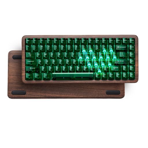 ゲーミングキーボードWomierWD75V2ワイヤレスメカニカルキーボード75%英語申し合わせ8000mAh乾電池木製鍵盤USB/2.4GHz/BTQMK/VIA相応うホットスワップガスケット積み上げるRGBうしろ側点火装置積み上げる