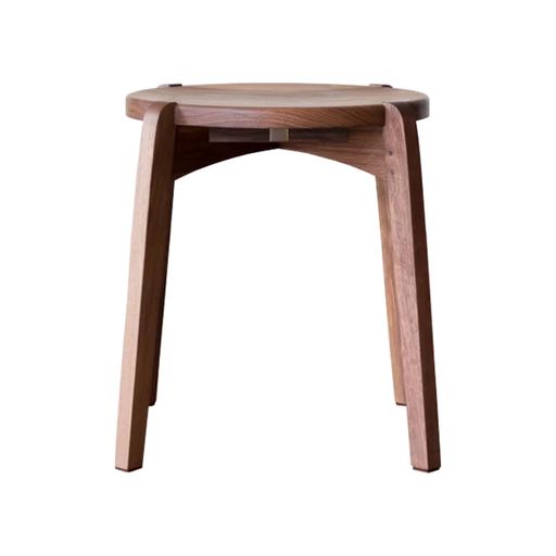 HIRASHIMA腰かけ木製スタッキング能力のある純乎たる材日本製AGILEStool(Wood)ウォールナットオイル仕上