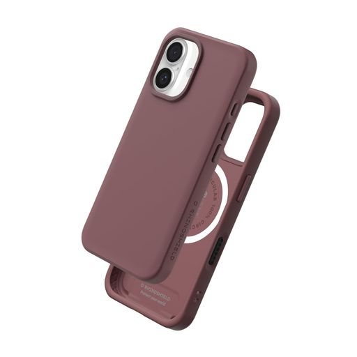 RHINOSHIELD(ライノシールド)MagSafe相応う容れものiPhone16相応うSolidX-ぼうぜん自失吸い入れる強化因子か細い耐衝撃スマホケース3.5米突からの落っこちる保護すること-ディープモーヴ