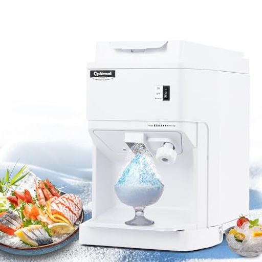 CGOLDENWALL お役目用かき氷機 電動 製氷機 2.3L大静電容量 120KG/H製氷電気容量 氷のきめ細かさ自然調整能力のある 250w 日本語取りまわし言いあらわす書付き添い人