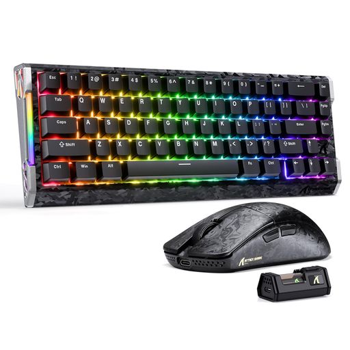 ATTACKSHARKR68HEラピッド銃の引き金有線鍵盤\u0026R11ULTRAトライーモードゲーミングキーボードマウスセット2インチ1磁気取り替えっこ8000サイクル超軽さ49g無線電話二十日鼠42000DPIPAW3950MAX