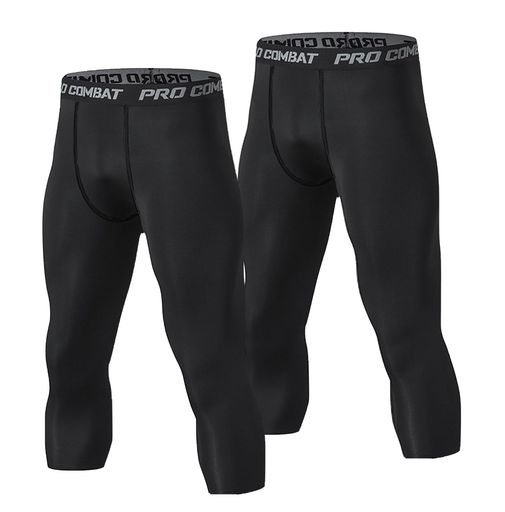 楽天市場】[LZLLZQ]スポーツタイツ7分丈メンズスパッツ3枚セット[通気