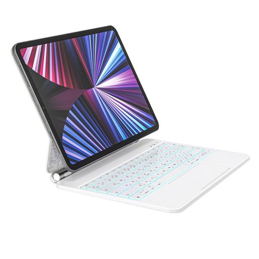 QERDAOYI神通力鍵盤iPadAir13in(M4/M3/M2)i-PadPro第3/4/5/6時人12.9inに当て嵌めるiPad鍵盤付き添い人入れもの日本語取り合わせ高適確さトラックパッドショートカットキースマートキーボード