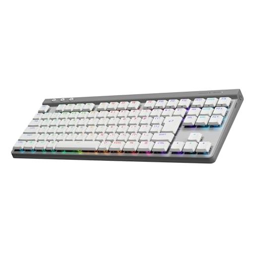 LogicoolGゲーミングキーボードG515LIGHTSPEEDTKL薄型ワイヤレステンキーレスキーボードG515-WL-TCWHタクタイル茶軸信頼のおけるなキーストローク感日本語取り合わせLIGHTSPEEDBluetooth繋ぎ合わせる相応う
