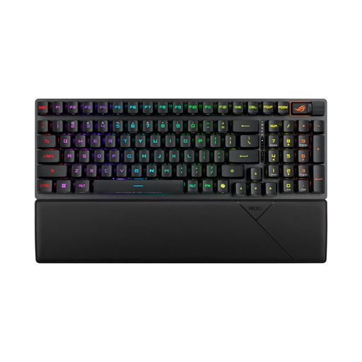 ASUSROGStrixScopeII96RXワイヤレスゲーミングキーボード黒/96%レイアウト/光学式手当たり取り替えっこ/2.4GHz無線電話/USB繋ぎ合わせる/Bluetooth/多役立つこと抑えつける/静音質問用紙/3度合い角度合わせる