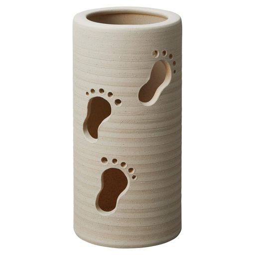 丸伊製陶 へちもん 足取り 薄墨色 傘立 2-5707【傘立て 和 心にくい 洋 今めかしい】