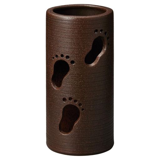 丸伊製陶 へちもん 足取り 赤銅色 傘立 2-5709【傘立て 和 心にくい 洋 今めかしい】