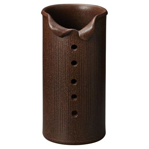 丸伊製陶へちもん色合い赤銅色傘立2-5712【傘立て和風流洋今めかしい】