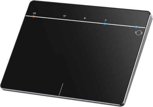 Windows10/11用無線電話Bluetooth貨物自動車パッド、3つの繋ぎ合わせる流行り物を受け支える、パソコンラップトップと取り替えっこ性のある携帯型高正確性マルチジェスチャータッチパッドマウス(黒)