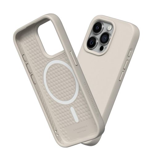 RHINOSHIELD[iPhone15ProMax]SolidSuit容れものMagSafe相応う耐衝撃米軍MIL標準尺度ぼうぜん自失吸い入れる傷指紋押しとどめる薄型軽さSGS公許-甲殻ベージュ