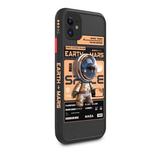 アニメーションiPhone11Pro用ケーススマホケース側面かわいい設計かわいい宇宙飛行士保護ケース【全機種対応】肌触りも良いおしゃれ落下防止指紋防止アイフォン11Pro用カバーQi画像