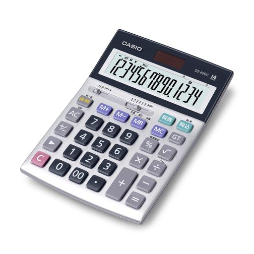 カシオ 本格実務電卓 14桁 日数&時間計算 グリーン購入法適合 デスクタイプ DS-40DC|京マルシェセレクト