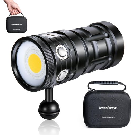 水中 ともし火、LetonPower TS S 労働者階級 10000Lumens 水中 100 m 飛び込み競技 ともし火、アクアラング ともし火、Type-C 申し受ける水中写真機 ともし火