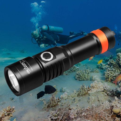 ORCATORCH D530 ダイビングライト 最大1500ルーメン 6500K 水中ライト ダイビング 7度狭ビーム角 LED 水中ライト 水中150メートル 多機能懐中電灯 ダイバーライト ナイトダイビング|京マルシェセレクト