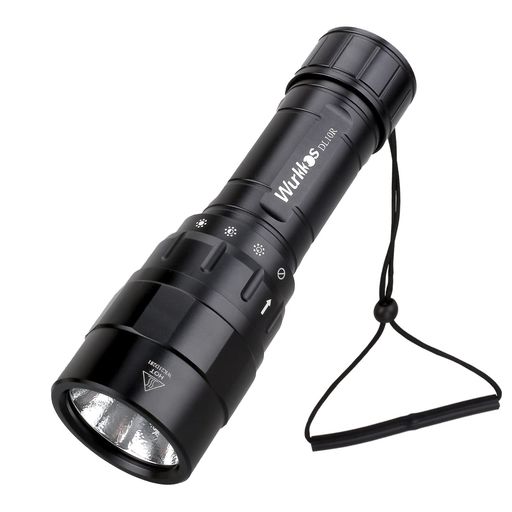 WurkkosDL10Rダイビングライト4500ルーメン超高輝度LED懐中電灯IPX8完全防水水中ライト100MType-C充電式潜水ライト懐中電灯アルミ合金製防災登山魚突きダイビング