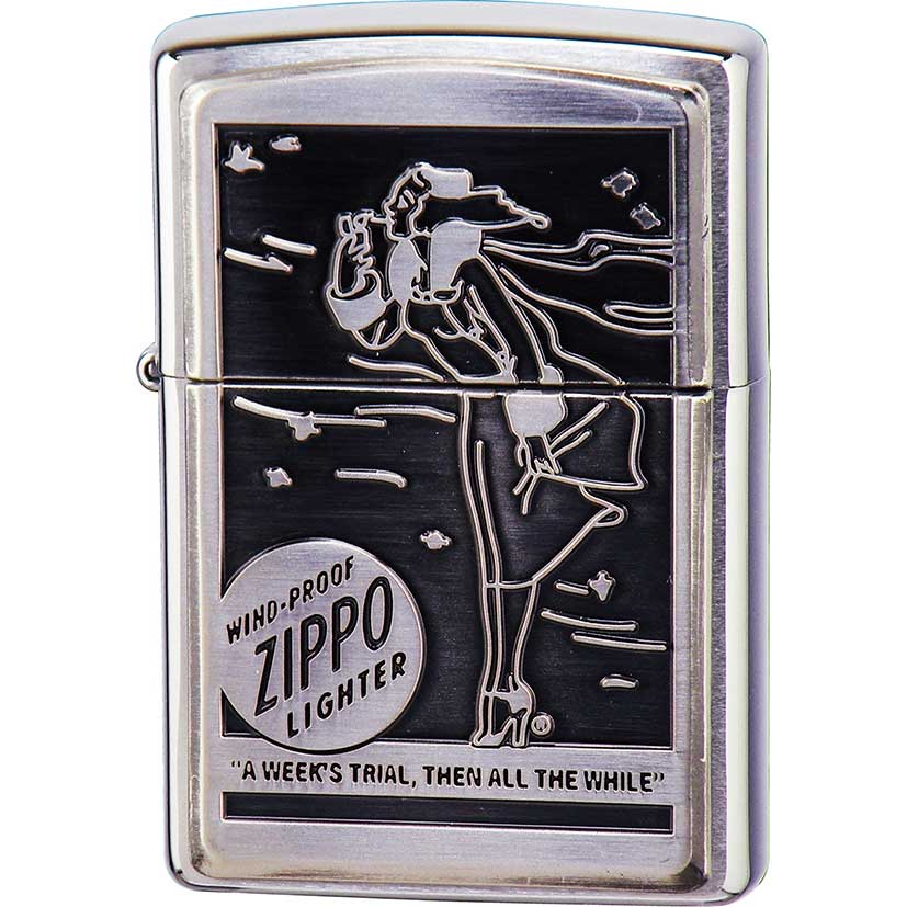 ◎美品☆メタル☆インディアン☆ジッポー Zippo ジッポー イワナ ヴィンテージ 七宝メタル 淡水魚 Vintage