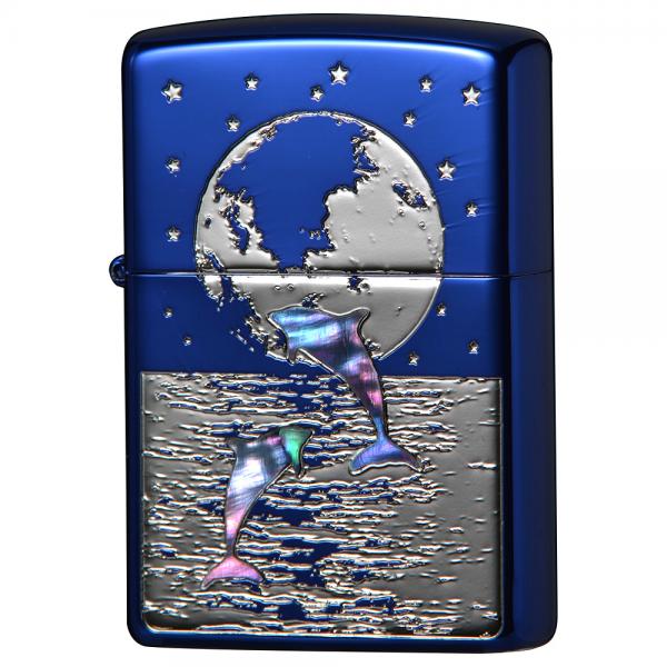 楽天市場】ZIPPO ドルフィン プラネット ブルーイオン ジッポー