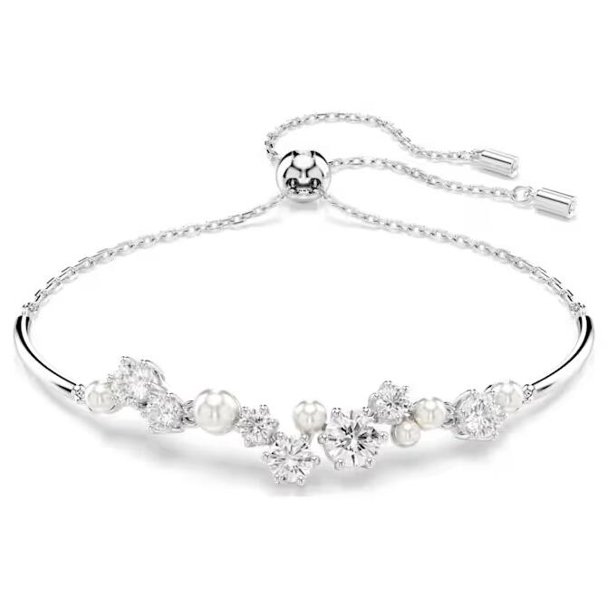 Swarovski スワロフスキー　クリスタル　ブレスレット　バングル　シルバー Amazon | Swarovski スワロフスキー Twist Rows クリスタル