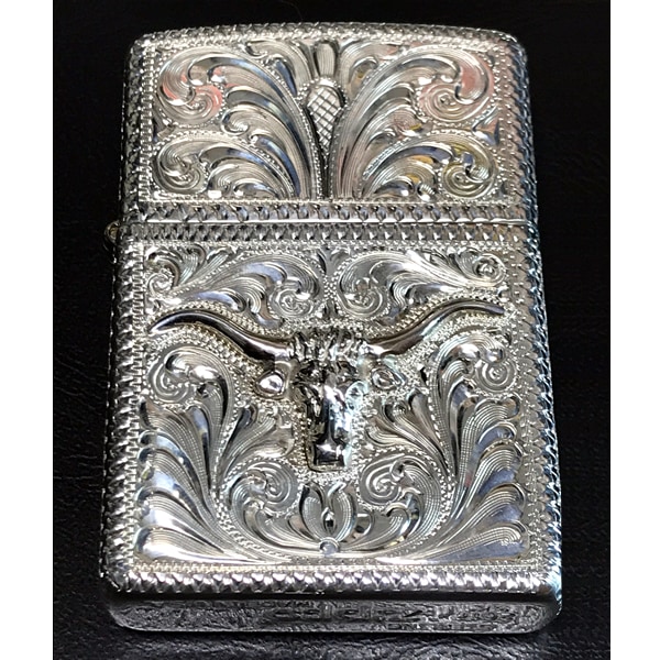 楽天市場】ZIPPO銀無垢スターリングシルバー鳳凰ジッポーオイル