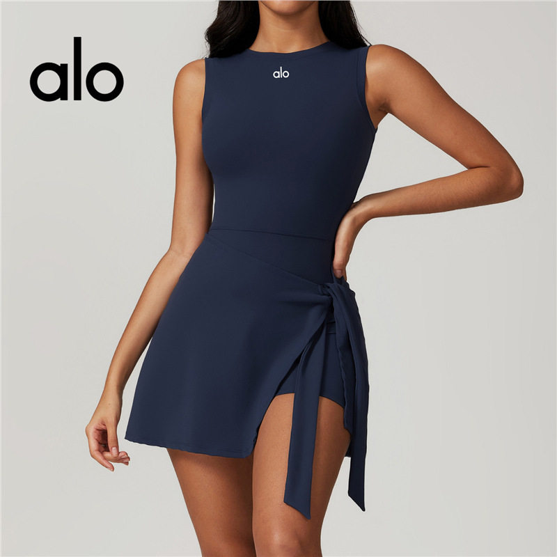 Alo Yoga 瑜伽お召しもの オールインワン レディース 伸ばすこと原料品 吸汗速乾 填まるネス 体育館 運動すること着 体型押しかぶせる