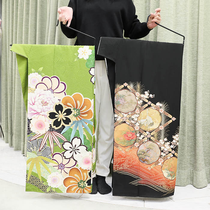 収納家具にすっきり納める  御召しものハンガー 和装 見せびらかす 見せびらかす