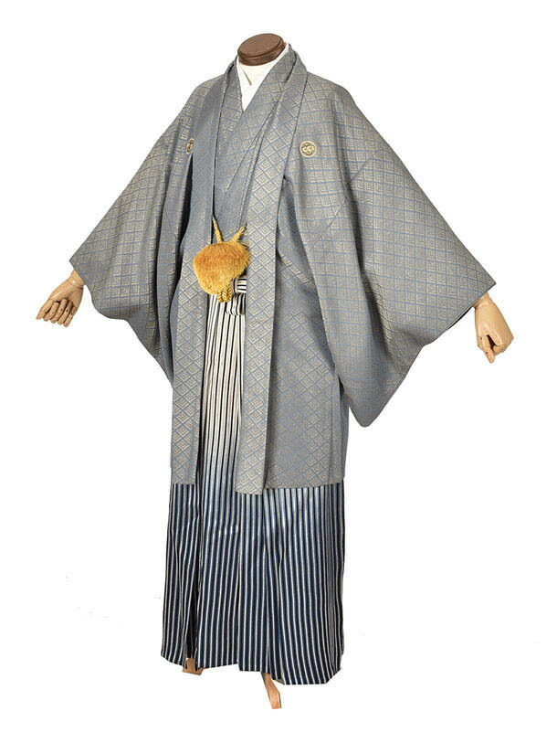 【レンタル】袴レンタル 男性袴 男性袴 成人式袴 紋付袴 グレー紋付 ラメ紋付 紋服 男性着物 卒業式袴 結婚式袴 新郎紋服 袴レンタル フルセットレンタル 送料無料 足袋プレゼント