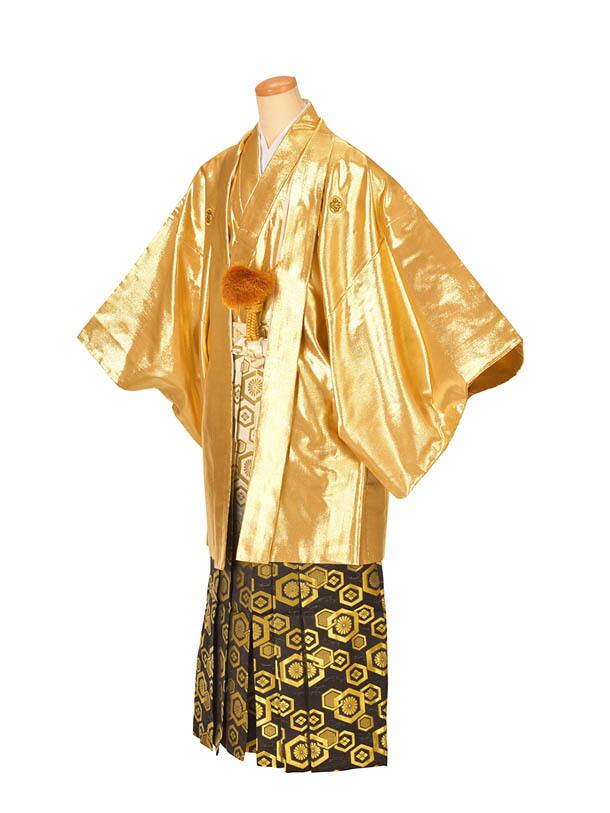 楽天市場】【レンタル】紋付袴 ゴールド紋付袴 豪華袴 成人式袴 卒業式