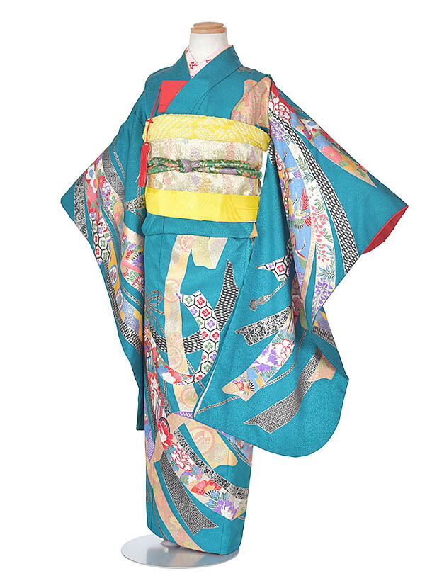 着物 7歳 子供 七五三 七五三 フルセット 七五三 安心発送 フルセット 着物セット 熨斗目７歳女の子 女の子 往復送料無料 レンタル衣裳京なごみ店 753 子供 新品足袋プレゼント レンタル 7歳 レンタル 緑着物 お正月 往復送料無料 レンタル 7歳 753