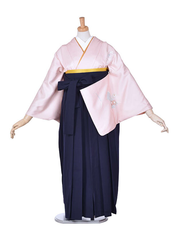 【レンタル】先生袴 レンタル 卒業袴レンタル 袴セット 卒業式 女袴 袴先生 既婚 13号～17号 大きいサイズ ピンク 送料無料 フルセット 卒業式袴 158cm～163cm シンプル 保育士