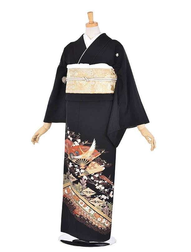 【レンタル】黒留袖レンタル 留袖 結婚式 新郎母 新婦母 正絹 フルセットレンタル 送料無料 冠婚葬祭 貸衣装 着物 和服 結婚式祖母 親族着物 式典 フォトウエディング