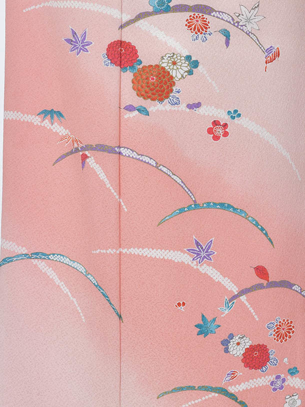 楽天市場 レンタル 附下 ピンク着物 着物 結婚式 入学式 卒業式 およばれ 式典着物 かわいい着物 ママ着物 お茶会 七五三ママ ピンク グラデーション レンタル衣裳京なごみ楽天市場店