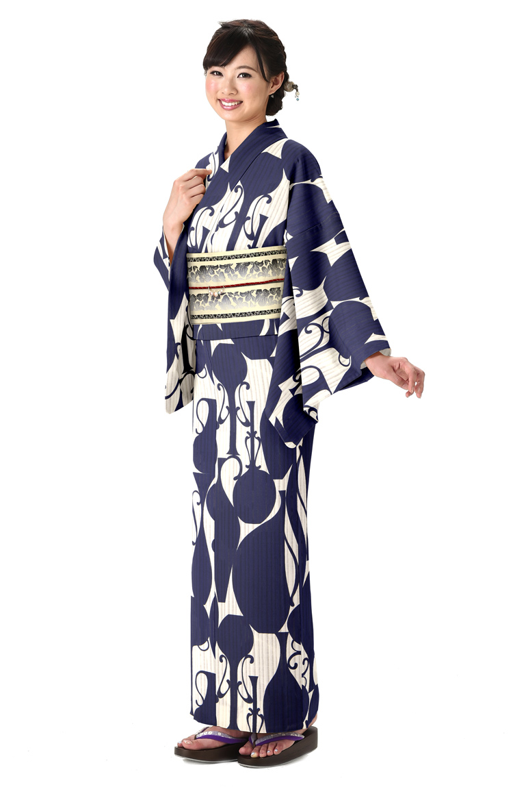 楽天市場 浴衣 レディース Adam Eve ゆかた 女性 浴衣 ブランド浴衣 かわいい 大人 可愛い Yukata 仕立上がり プレタ 浴衣 フリーサイズ ネイビー 白 紺 レトロ Ly0 京都スタイル