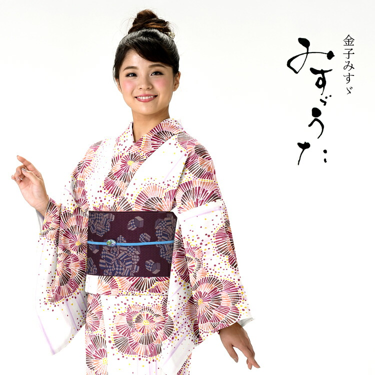 浴衣 レディース みすゞうた ゆかた 女性 浴衣 ブランド浴衣 かわいい 大人 可愛い Yukata 仕立上がり プレタ 浴衣 フリーサイズ クリーム 花 レトロ Ly108 Onpointchiro Com