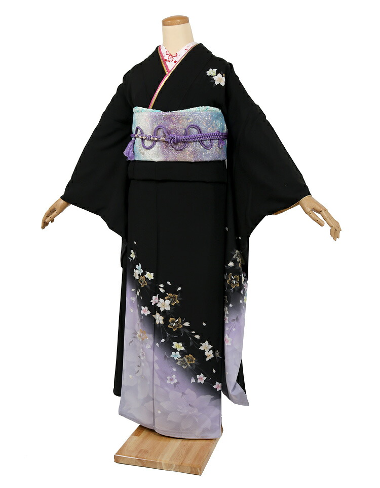 振袖 レンタル 成人式 黒 フルセット 貸衣装 貸衣裳 成人式 結婚式 親族 卒業式 結納 初詣 婚礼 きもの 振袖 着物 レンタル ブラック 古典柄 シンプル フルセット フルレンタル レディース 女性 クール 柄少なめ シンプル 往復送料無料 レンタル 785