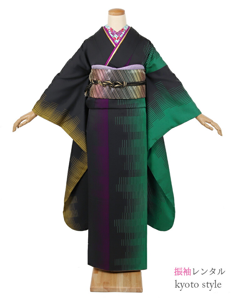 男女兼用 振袖 レンタル 成人式 結婚式 卒業式に 振袖 レンタル 成人式 結婚式 結納 卒業式 フルレンタル ふりそで フリソデ 振袖 レンタル セット 黒 着物 レンタル Rental 貸衣装 着物レンタル ブラック かっこいい クール モード 個性的 往復送料無料