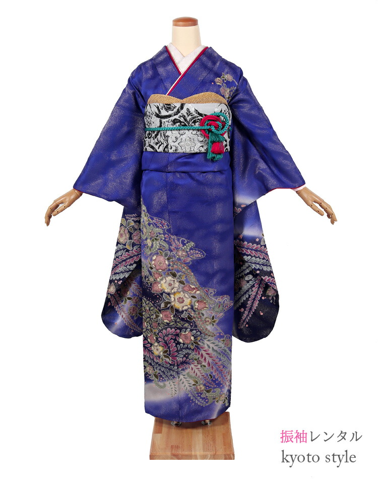 楽天市場】振袖 レンタル 成人式 結婚式 パーティー 振袖レンタル 青