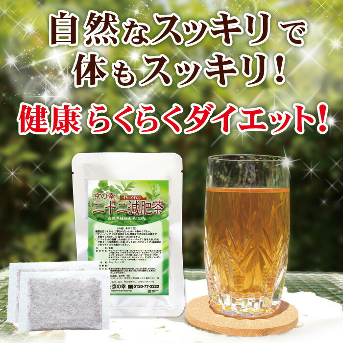 【送料無料】二十二減肥茶4ヵ月分120包(5g×60包×2袋)(自然植物100%安心安全健康健康食品ダイエットダイエット食品ダイエット茶痩せるむくみスッキリ新陳代謝デトックスセンナバナバ葉どくだみギムネマシルベスタ)